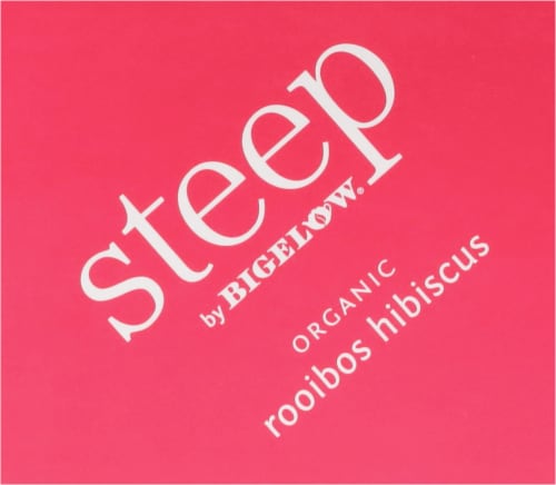 Bigelow® Steep Organic Rooibos Hibiscus Caffeine Free Herbal Tea Perspective: top