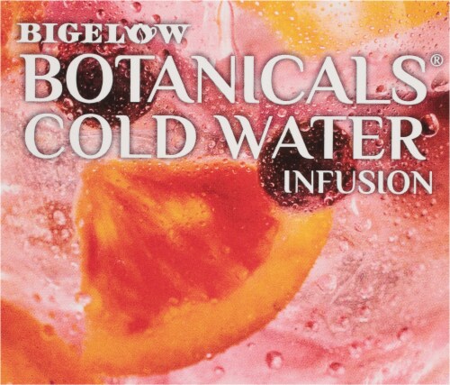 Bigelow Botanicals Cold Water Infusion Blueberry Citrus Basil Herbal Tea Bags Perspective: top