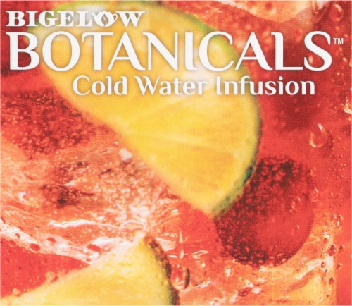 Bigelow Botanicals Cold Water Infusion Cranberry Lime Honeysuckle Herbal Tea Bags Perspective: top