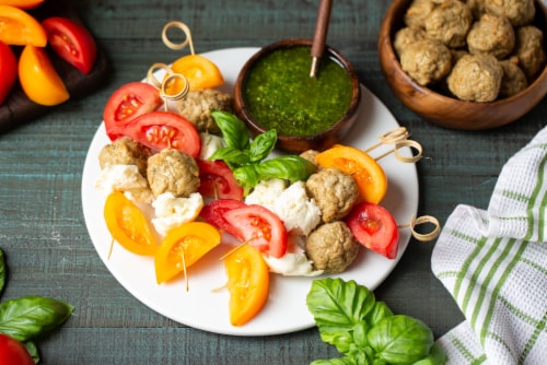 Shady Brook Farms® Fully Cooked Italian Style Turkey Meatballs Perspective: top