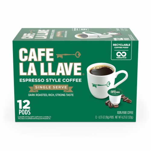 Cafe La Llave® Espresso Style Coffee Pods Perspective: top