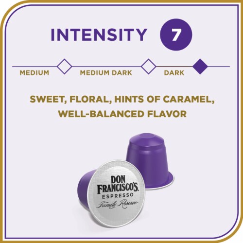 Don Francisco's® Family Reserve Organico Dark Roast Nespresso Coffee Pods Perspective: top
