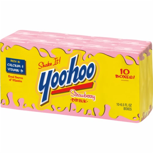 Yoo-hoo Strawberry Drink Boxes Perspective: top