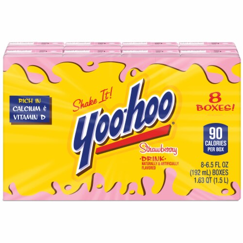 Yoo-hoo® Strawberry Drink Boxes Perspective: top