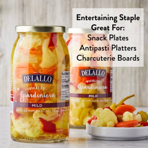 DeLallo® Mild Pickled Giardiniera Perspective: top