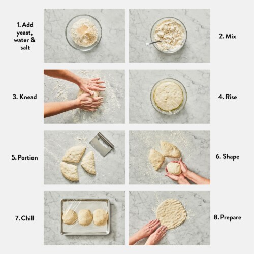 DeLallo® Organic Type 00 Pizza Flour Perspective: top
