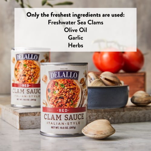 DeLallo® Seafood Red Clam Sauce Perspective: top