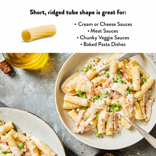 Delallo® Tortiglioni No. 20 Cut Pasta Perspective: top