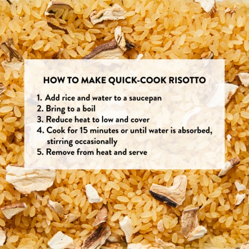DeLallo® Quick Cook Mushroom Risotto Italian Rice Perspective: top