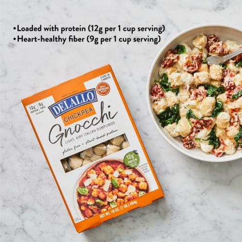 DeLallo® Gluten Free Chickpea Gnocchi Perspective: top