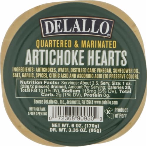 DeLallo® Quartered Artichoke Hearts Perspective: top