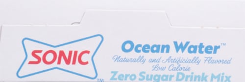 Sonic™ Singles to Go!® Zero Sugar Ocean Water® Drink Mix Packets Perspective: top