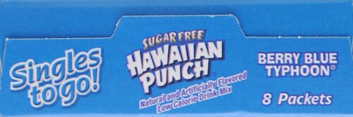 Hawaiian Punch Singles to Go Berry Blue Typhoon Perspective: top
