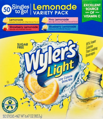 Wyler's Light Singles Drink Mix To Go Variety Pack Perspective: top