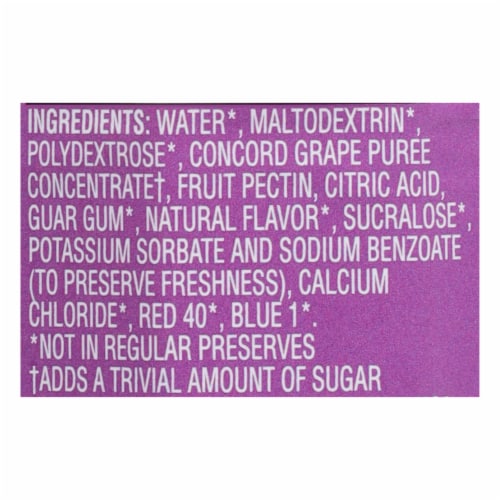 Polaner Sugar Free Concord Grape Jam Perspective: top