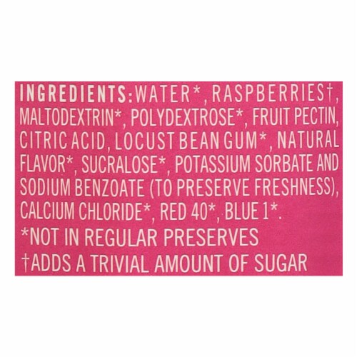 Polaner Sugar Free Seedless Raspberry Preserves Perspective: top
