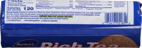 Burton's Foods Rich Tea Original English Rich Tea Biscuits Perspective: top