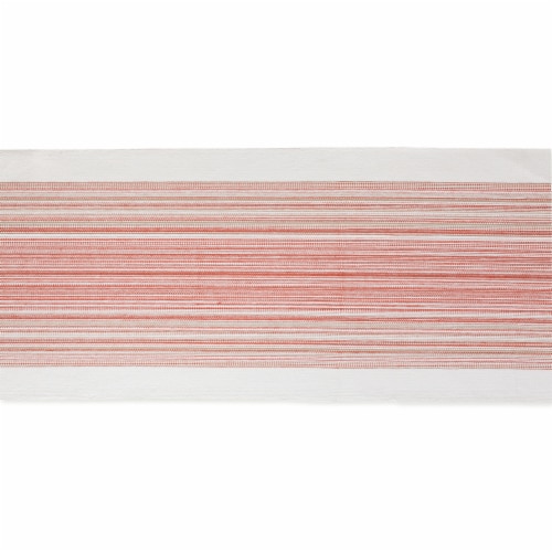Design Imports CAMZ11698 14 x 108 in. Pimento Striped Fringed Table Runner Perspective: top