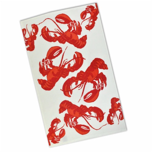 Dii Fresh Lobster Dishtowel Set, 18X28", 4 Piece Perspective: top