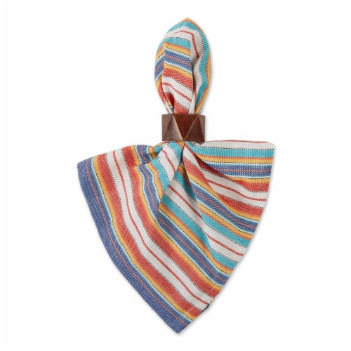 Design Imports CAMZ12721 20 x 20 in. Little Napkin, Picante Stripe - 6 Piece Perspective: top