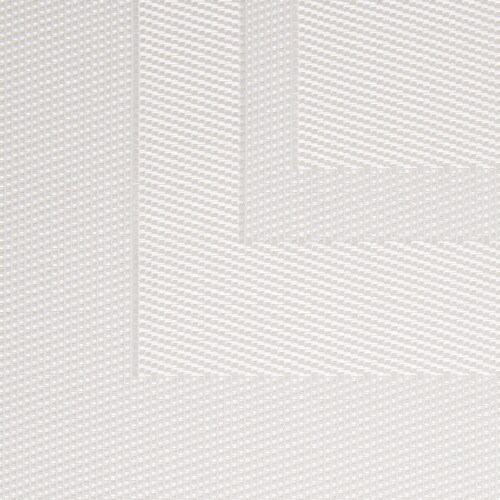 DII White PVC Doubleframe Placemat 6 Piece Perspective: top