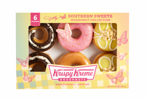 Krispy Kreme Dolly Southern Sweets Assorted Doughnut Collection Perspective: top