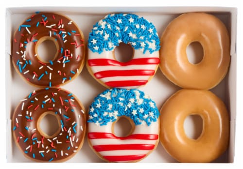 July 4th Assorted Doughnuts Collection Perspective: top