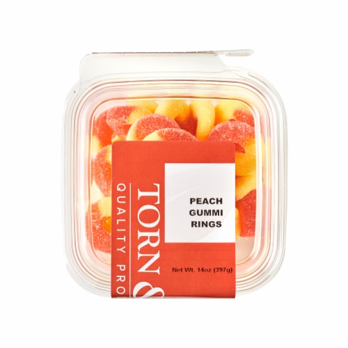 Torn & Glasser Gummi Peach Rings Perspective: top