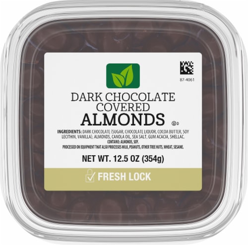 Torn & Glasser Dark Chocolate Almonds with Sea Salt Perspective: top