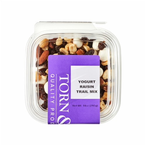 Torn & Glasser Yogurt Raisin Trail Mix Perspective: top