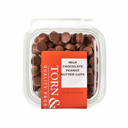 Torn & Glasser Milk Chocolate Peanut Butter Cups Perspective: top