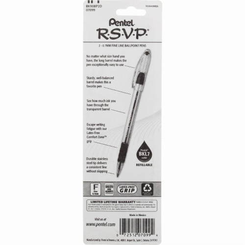 Pentel R.S.V.P. Ballpoint Pens Perspective: top