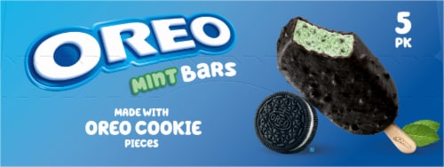 OREO® Mint Frozen Dessert Dairy Bars Perspective: top