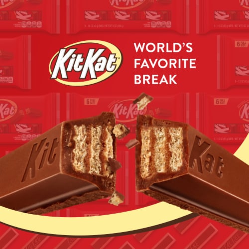 Kit Kat Wafer with Fudge/Chocolate Wafer Frozen Dairy Dessert Cones 8 ea Perspective: top