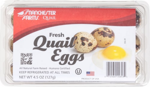 Manchester Farms Quail Eggs Perspective: top