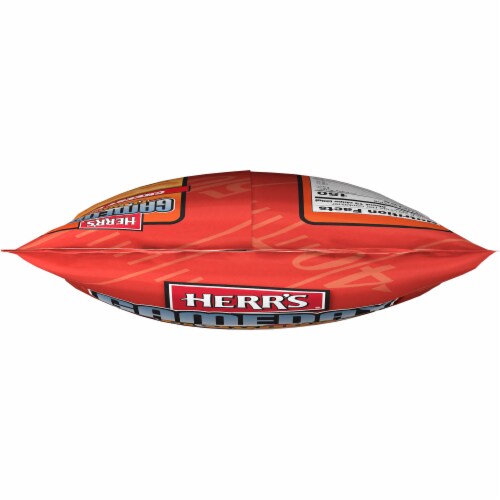 Herr's Gameday Cheesy Pizza Ripple Potato Chips Perspective: top