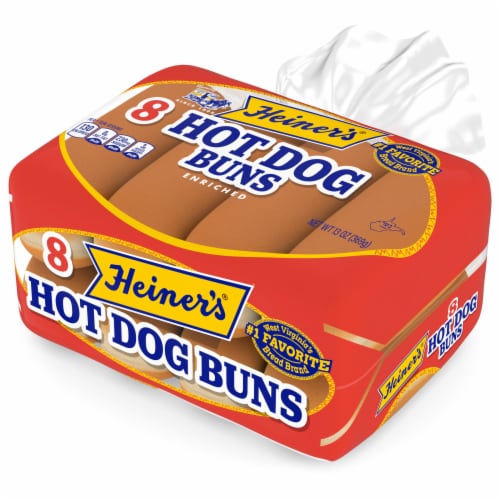 Heiner's White Hot Dog Buns Perspective: top