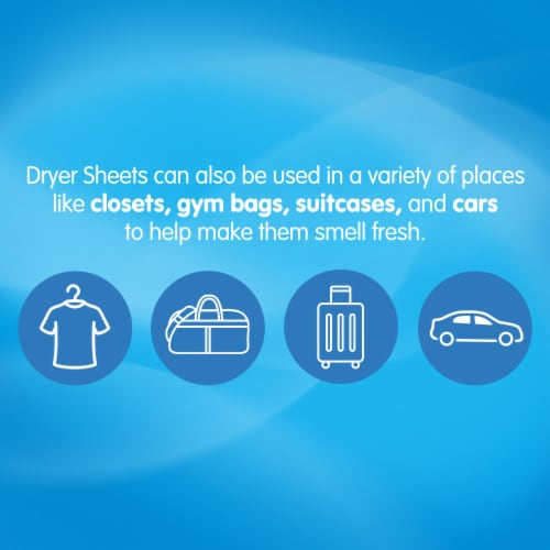 Snuggle® Blue Sparkle Dryer Sheets Perspective: top