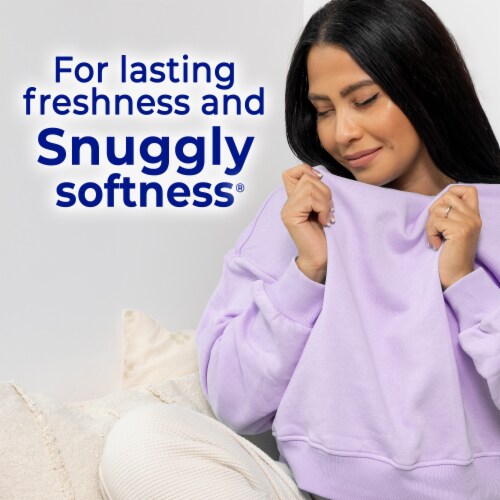 Snuggle® Lavender & Vanilla Orchid™ Scented Fabric Softener Dryer Sheets Perspective: top