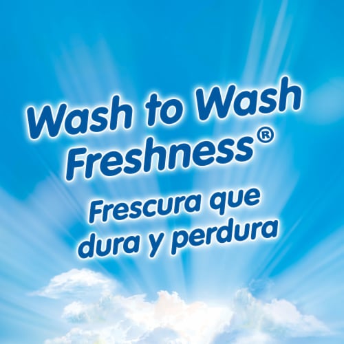 Snuggle Blue Sparkle Liquid Fabric Softener Perspective: top