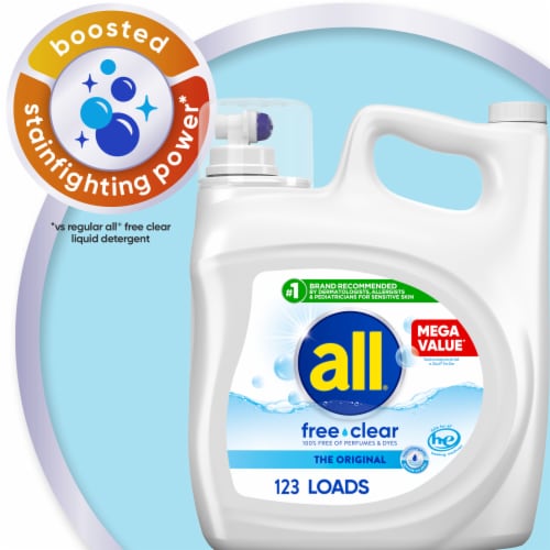 All® Free Clear Advanced Oxi Liquid Laundry Detergent Perspective: top