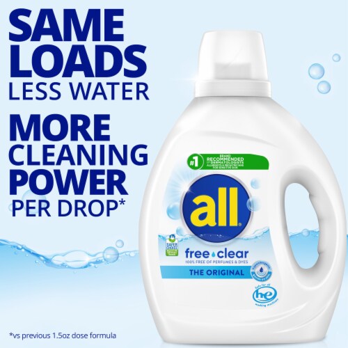 All® Free Clear Advanced Oxi Liquid Detergent Perspective: top