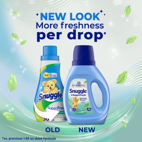 Snuggle® Morning Breeze™ Scent SuperFresh® Fabric Conditionder Perspective: top
