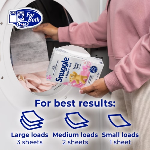 Snuggle® SuperFresh™ Spring Burst Dryer Sheets Perspective: top