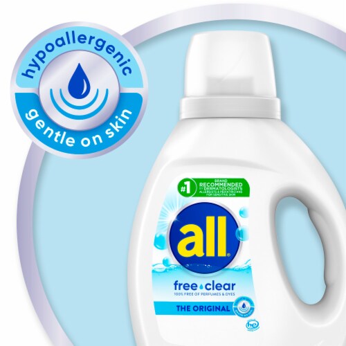 All® Stainlifters Free Clear Liquid Laundry Detergent Perspective: top