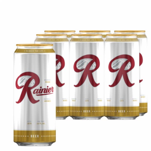Rainier Beer American Lager Domestic Beer Perspective: top