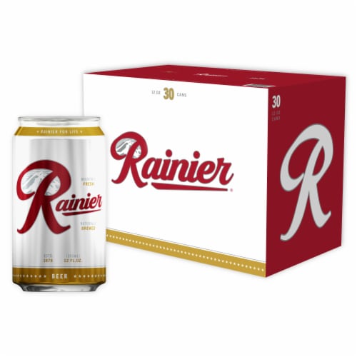 Rainier Beer American Lager Domestic Beer Perspective: top