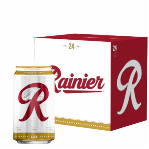 Rainier Beer American Lager Domestic Beer Perspective: top