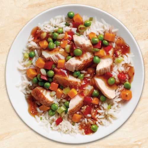 Healthy Choice Cafe Steamers General Tso's Spicy Chicken Frozen Meal Perspective: top