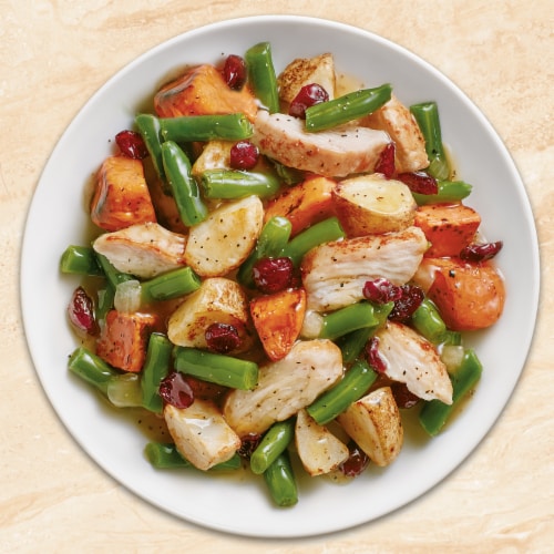 Healthy Choice Cafe Steamers Honey Glazed Turkey And Potatoes Frozen Meal Perspective: top